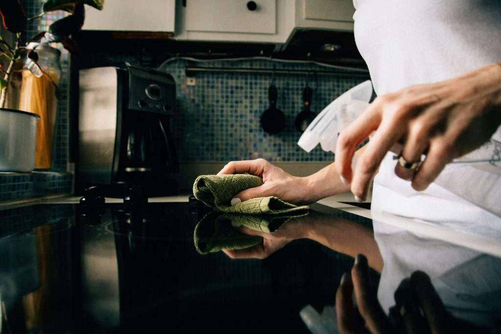 small action creating momentum through simple cleaning task